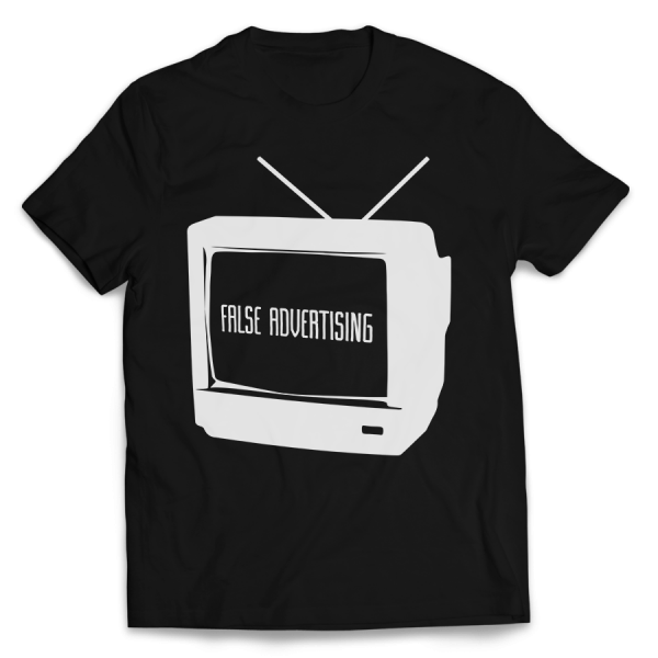 TV T-shirt (black) – False Advertising